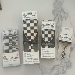 Wet Brush x MacKenzie-Childs Checkered Detangler Brush - Black & White